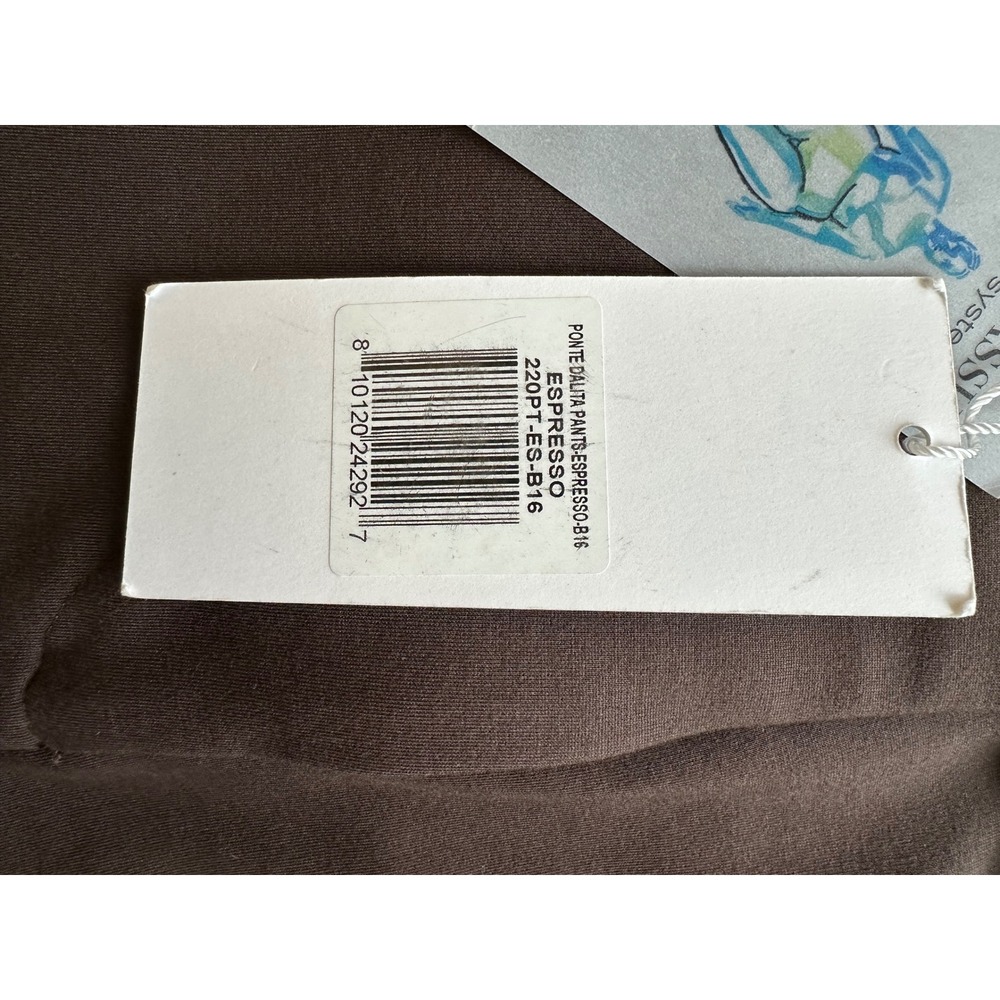 Pari Passu Ponte Pants 16 Espresso Brown NWT Wide Leg Trousers Luxury Designer - Picture 7 of 9